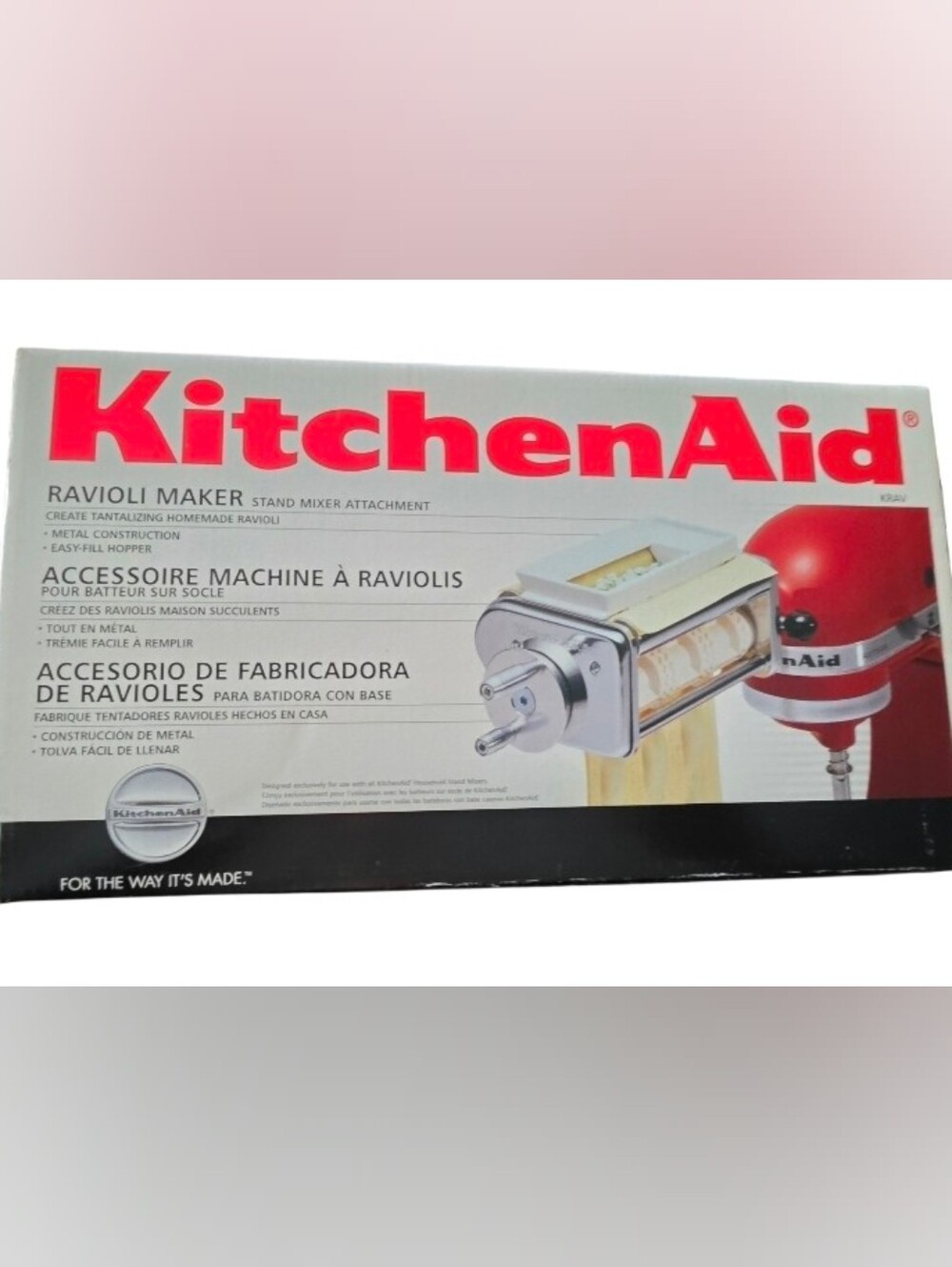 KitchenAid Ravioli Maker KRAV Attachment Stand Mixer Accessory NIB - Picture 4 of 7
